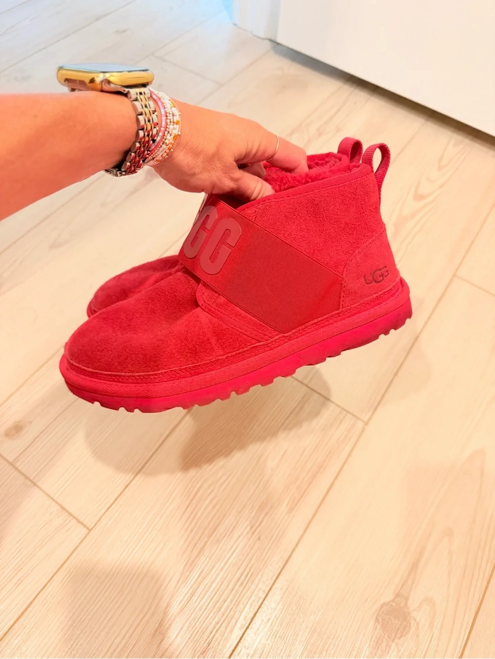 UGG Women's Red Suede Ankle Boots
